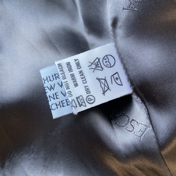 VTG 80s Escada Wool Houndstooth Blazer 34 - Picture 10 of 12